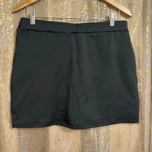 SHEIN Curve Black Mini Skirt Skort With Shorts Built In Stretchy 1XL thumbnail 2