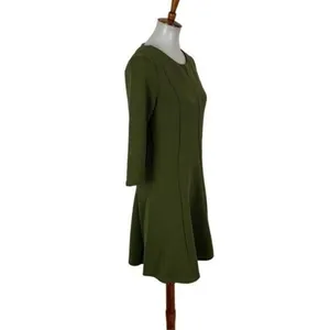 ASOS VILA Clothes Women’s Dress Small Green Long Sleeve Career Back Zip‎ thumbnail 3