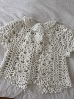 English Factory Crochet Top White thumbnail 3