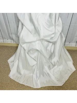 Wtoo Wedding Cotillion Dress Sz 14 Worn Once Pleated Floral Applique Sweetheart thumbnail 12