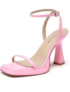 Amazon Pink chunky heels thumbnail 2