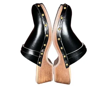 Time And Tru Black Wedge Heels(Size 6) thumbnail 4