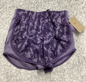 Nike Womens‎ Dri-FIT Running Shorts Purple Abstract Print FZ3482-509 XS NEW thumbnail 1