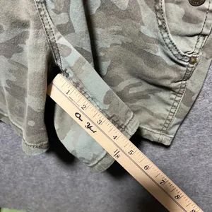 LEI Camo Print Shortall Overalls Green Camouflage Stretch Bibs Size M thumbnail 5