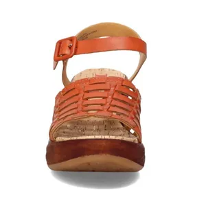 KORKS‎ Marley Faux Leather Sandal Women's 11 Orange Upper Cushioned Cork NWOT thumbnail 6