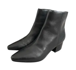 Marc Fisher Tammea Pointed Toe Leather Ankle Boots Women’s Size 7 Low Block Heel thumbnail 3