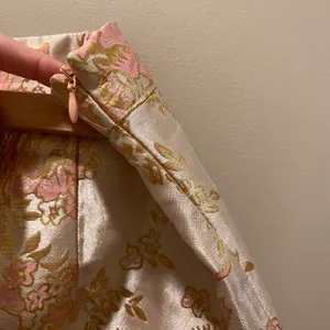 SheIn Pink Floral Skirt thumbnail 4