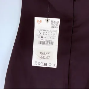 Zara Strapless Black Dress with White Accent thumbnail 5
