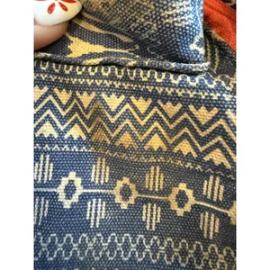 KAVU Rope Sling Bag Womens Blue White Aztec Pattern Canvas Crossbody Backpack thumbnail 9