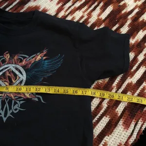 Dopeless Hopefiend Black Y2K style Grunge Streetwear Recovery Graphic Tee Tshirt Top Flames Wings #Goth #Punk #Skater #Emo Measurement in pics thumbnail 4