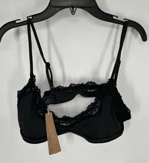 Skims Fits Everybody Lace Scoop Bralette Onyx Black Kim Kardashian Adjustable M thumbnail 1