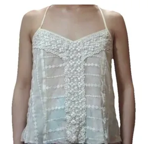 American Eagle Cami Size L Cream Crochet Mech Ethereal Fairy thumbnail 1