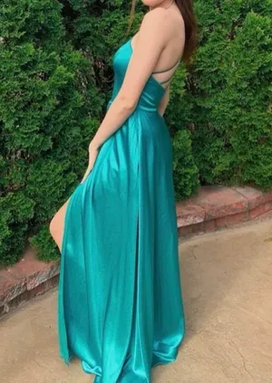 My Michelle Formal blue green evening dress thumbnail 2