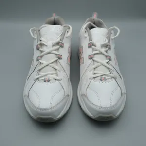 New Balance 608 v5 Sneakers 10.5 Women 9 Men White Pink Leather WX608WP5 thumbnail 3