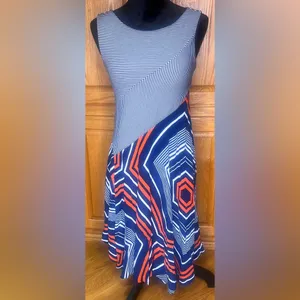 Maeve x Anthropologie Cameron Geometric Sleeveless Asymmetrical‎ Dress Size XS thumbnail 5