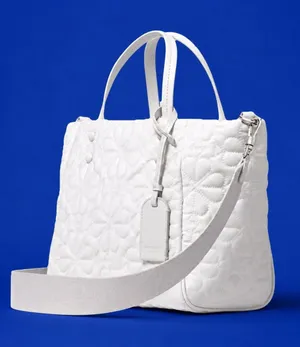 Kate Spade New York Small Tilly Quilted Tote Crossbody White Dove USED ONCE thumbnail 1