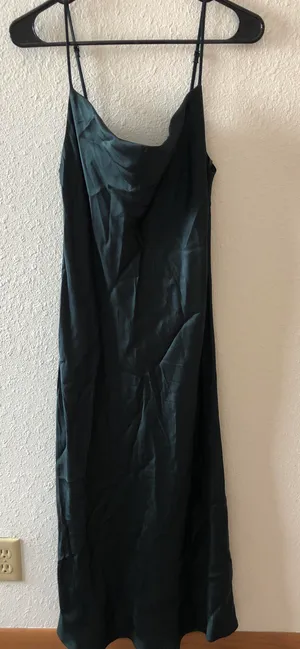 ZARA midi silk dress thumbnail 1