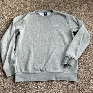 Nike Grey Crewneck Sweatshirt thumbnail 1
