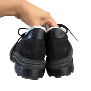 SCHUTZ Lucille Lace Up Sherpa Leather Suede Clogs Mules Sneakers thumbnail 10