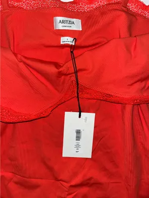 Aritzia lace cami poppy red thumbnail 3