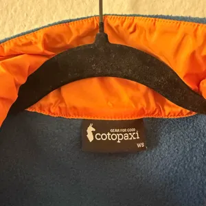 Cotopaxi Womens S Teca Fleece Full-Zip Jacket Blue Orange Camping Hiking thumbnail 5