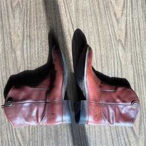FRYE 7.5 Melissa Button Short Leather Boots thumbnail 2