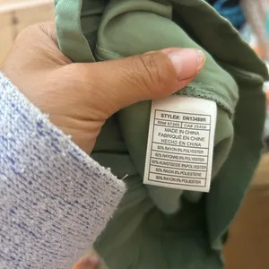 Steve Madden Olive Green Cargo Paperbag Shorts thumbnail 4