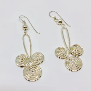 Sterling silver dangling earring, 11.5g thumbnail 2