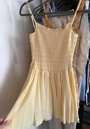 Yellow Romper Dress PacSun thumbnail 1