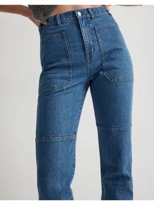 Madewell ’90s Straight Utility Jeans 25 Fenwood Wash High Rise $138 thumbnail 13