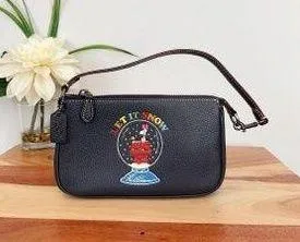 Coach X Peanuts NWT Nolita 19 With Snoopy Let It Snow Motif thumbnail 1