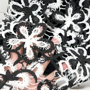AQUA Floral Lace Sheath Dress Women XS Ruffle Cocktail Elegant Chic‎ Feminine thumbnail 4