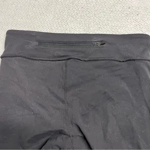 Athleta Black Cropped Active Athletic Leggings with Back Pocket Size XS EUC thumbnail 5
