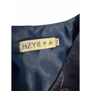 STYLEWE HZY Navy Blue Organza with Emroidered Floral Detail Dress thumbnail 13