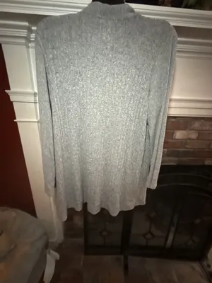 Alfani Intimates Women's Gray Ribbed Open Front Knit Cardigan thumbnail 5