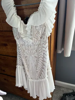 White VICI Dress Lace Mini thumbnail 2