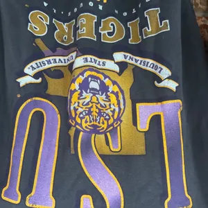 LSU Hollister Womens Sweatshirt Pullover Crewneck Size XS Blue 84 thumbnail 2