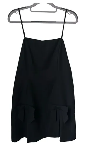 Altar'd State Black Bow Dress - Large thumbnail 1