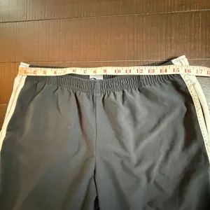 Nike Vintage Y2K Track Pants Black White Side Stripe Womens Athletic Size L Wide thumbnail 4