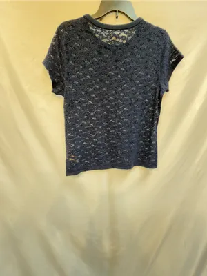Aerie Lace Vintage T-Shirt Navy size Medium NWT thumbnail 8