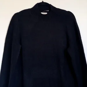 NEW J. Crew Sz M Extra Soft Mockneck Wool Blend Sweater Mini Dress Black‎ BU755 thumbnail 4