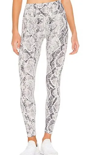 ALO Yoga Cream and Black Snakeskin Leggings thumbnail 1
