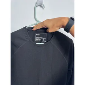 Figs Salta Seamless Long-Sleeve Underscrub in Black Size Small thumbnail 5