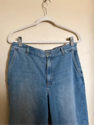COS Mid Rise Wide-leg Baggy Blue Light Wash Jeans Women's Size 28 thumbnail 2