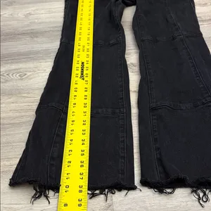 Tinseltown Black Fringe Bottom Flare Women's/Junior's Jeans Size 9 thumbnail 11