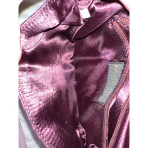 Jessica McClintock Purse Envelope Purple Formal Casual Chain Clutch Y2K Vintage thumbnail 8