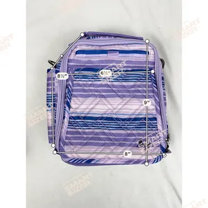 Lug Flapper SE Quilted Convertible Crossbody Bag Love Waves Purple Stripes NWOT thumbnail 3