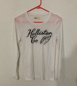 Hollister White Long Sleeve thumbnail 1