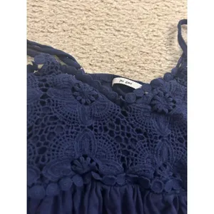 Mi Ami size xs shirt top flowy blue very cute thumbnail 7