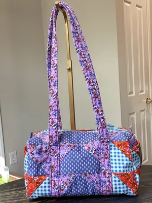 Vera Bradley Flying Geese Patchwork Original 100 Handbag thumbnail 2
